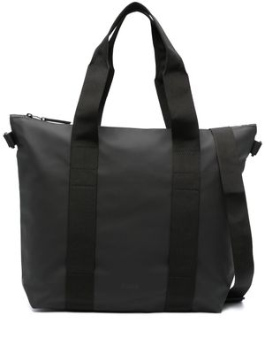 Rains Mini faux-leather tote bag - Black