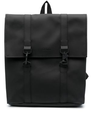Rains MSN logo-debossed backpack - Black