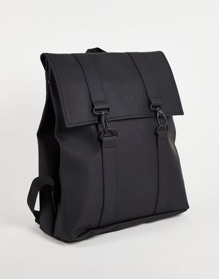 Rains MSN unisex waterproof backpack in black