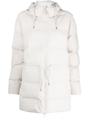 Rains padded hooded jacket - White
