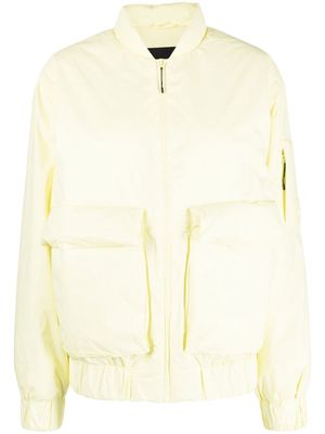 Rains pouch pockets bomber jacket - Yellow
