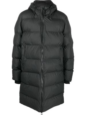 Rains quilted-finish padded coat - Black