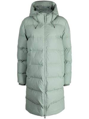 Rains quilted rubberised coat - Green
