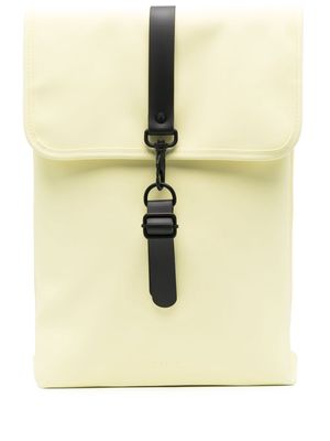 Rains rectangular hook-fastening backpack - Yellow