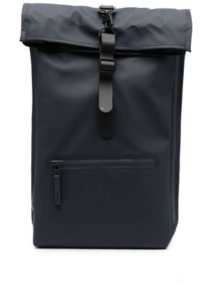 Rains roll-top buckled backpack - Blue