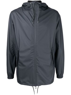 Rains Storm Breaker zip-up hooded jacket - Blue
