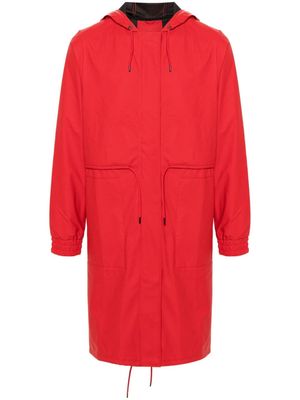 Rains String W midi parka - Red