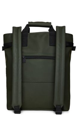 Rains Texel Waterproof Tote Backpack in Green 