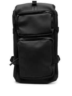 Rains Trail Cargo faux-leather backpack - Black