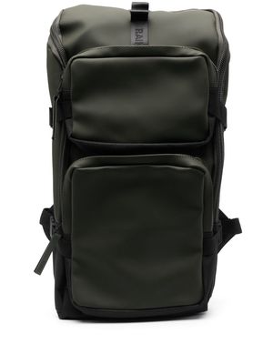 Rains Trail Cargo faux-leather backpack - Green