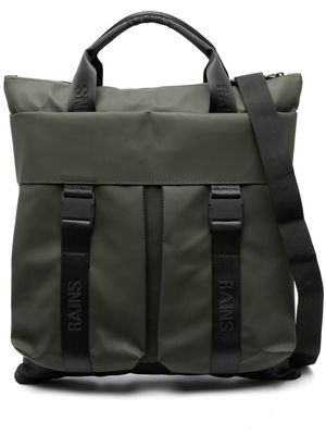 Rains Trail cargo-pocket tote bag - Green