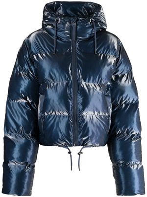 Rains W Alta hooded puffer jacket - Blue