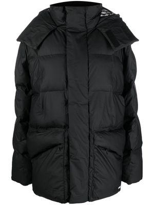 Rains zip-up padded coat - Black