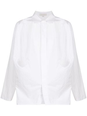 RAJESH PRATAP SINGH crinkled effect pouch pocket shirt - White