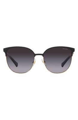 RALPH 57mm Round Sunglasses in Pale Gold