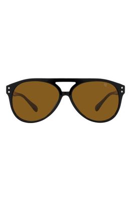Ralph Lauren 59mm Aviator Sunglasses in Black