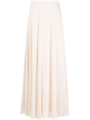 Ralph Lauren Collection A-line crepe maxi skirt - Neutrals