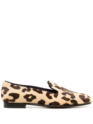 Ralph Lauren Collection Alonzo leopard-print loafers - Multicolour