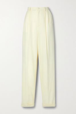 Ralph Lauren Collection - Andela Wool-crepe Tapered Pants - Cream