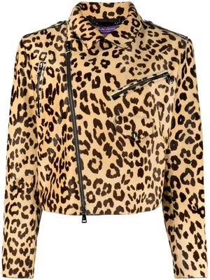 Ralph Lauren Collection Bevelyn leopard-print Jacket - Brown