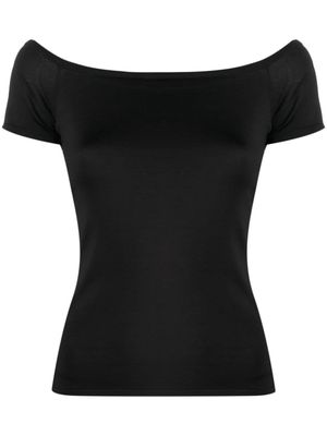 Ralph Lauren Collection boat neck silk blend shirt - Black
