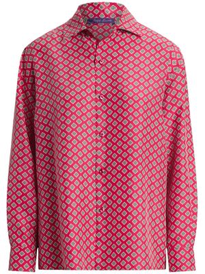 Ralph Lauren Collection Cagney printed silk blouse - Pink