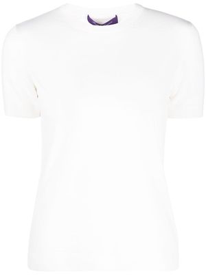 Ralph Lauren Collection cashmere short-sleeve top - Neutrals