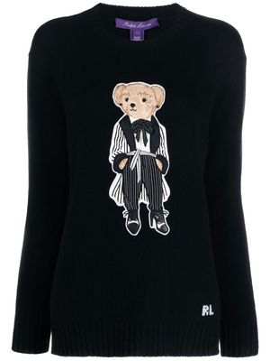 Ralph Lauren Collection Cinema Bear cashmere jumper - Black