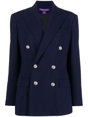 Ralph Lauren Collection double-breasted button-fastening coat - Blue