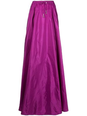 Ralph Lauren Collection drawstring-waist silk long skirt - Purple