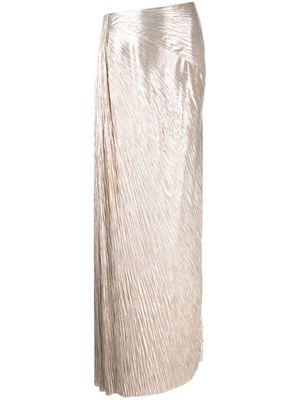 Ralph Lauren Collection Duvall pleated maxi skirt - Gold