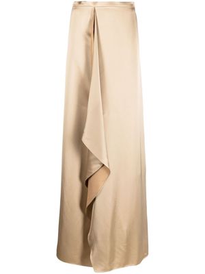 Ralph Lauren Collection Ellwood satin maxi skirt - Neutrals