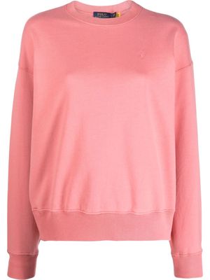 Ralph Lauren Collection embroidered-logo crew-neck sweatshirt - Pink
