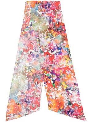 Ralph Lauren Collection floral embroidered scarf - Orange