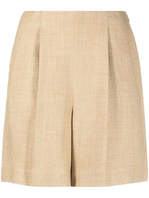 Ralph Lauren Collection high-waisted tailored shorts - Neutrals