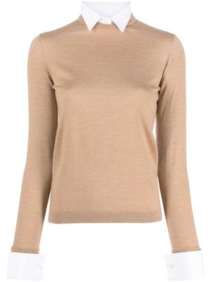 Ralph Lauren Collection layered cashmere top - Brown