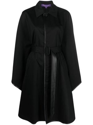 Ralph Lauren Collection Lenore cotton cape coat - Black