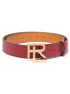 Ralph Lauren Collection logo-buckle leather belt - Red