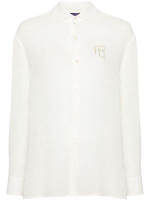 Ralph Lauren Collection logo-embroidered shirt - Neutrals