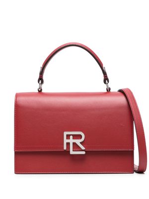 Ralph Lauren Collection logo-plaque leather tote bag - Red