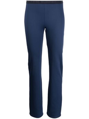 Ralph Lauren Collection logo-waistband low-rise track pants - Blue