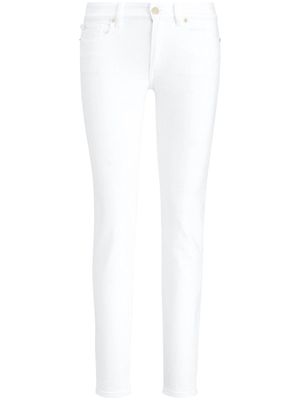 Ralph Lauren Collection low-rise slim-cut jeans - White