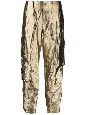 Ralph Lauren Collection metallic cargo pants - Gold