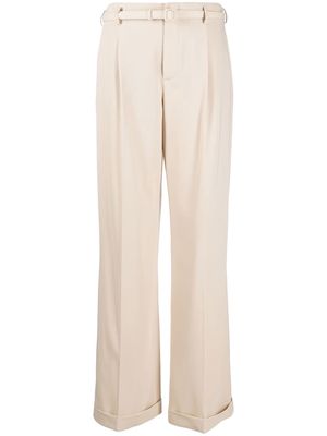Ralph Lauren Collection Modern pleat-detail tailored trousers - Neutrals
