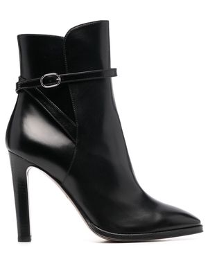 Ralph Lauren Collection Nellie 110mm leather boots - Black