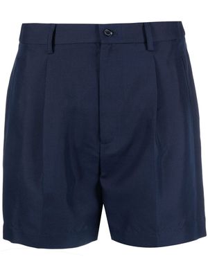 Ralph Lauren Collection pleated silk shorts - Blue