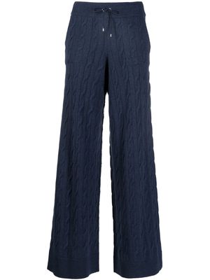 Ralph Lauren Collection recycled cashmere wide-leg trousers - Blue