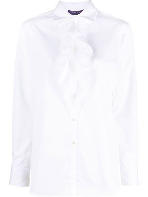 Ralph Lauren Collection ruffle button-down blouse - White