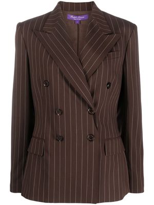 Ralph Lauren Collection Safford striped wool blazer - Brown