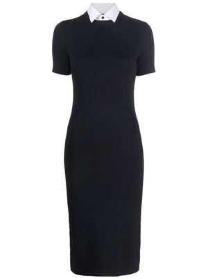 Ralph Lauren Collection short-sleeve midi dress - Black